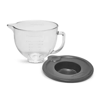 Kitchenaid Clear Glass Mixer Accessory Bowl In Transparent