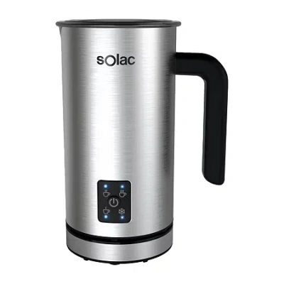 Solac Pro Foam Stainless-steel Milk Frother & Hot Chocolate Mixer In Silver