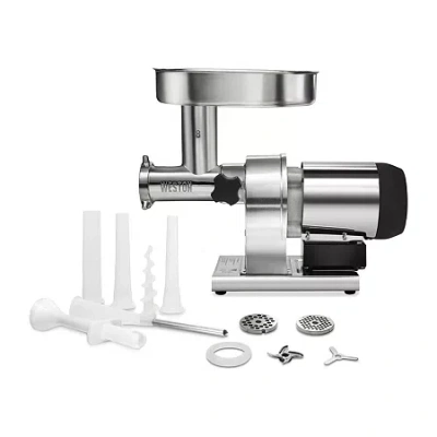 Weston Butcher Series #8 Meat Grinder And Sausage Stuffer In Silver
