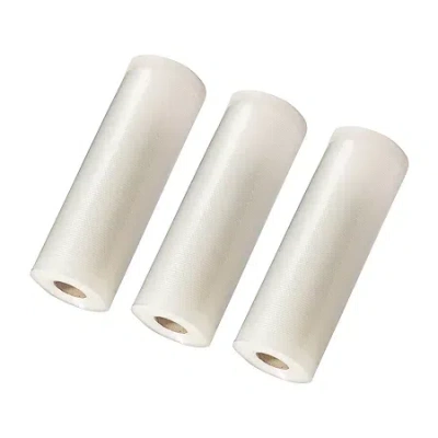 Weston 3-pack 8" X 22' Vacuum Sealer Bag Rolls In Transparent