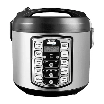 Aroma Arc-5000sb Professional 20-cup (cooked) Digital Rice Cooker In Silver