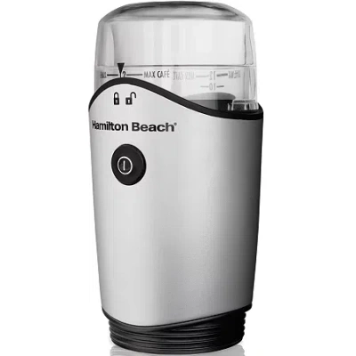 Hamilton Beach Coffee Grinder With Removable Chamber In Gray
