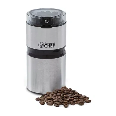 Commercial Chef Electric Coffee/spice Grinder - Stainless Steel Blades And Transparent Lid In Silver