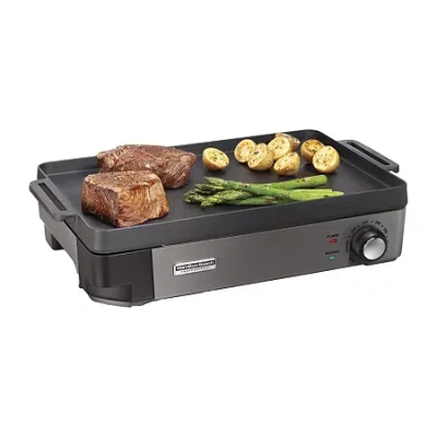 Hamilton Beach Cast Iron Electric Griddle In Black