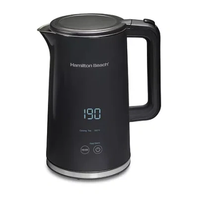 Hamilton Beach 1.7 Liter Cool-touch Digital Kettle In Black