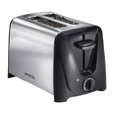 Proctor Silex 2 Slice Toaster - Black In Black