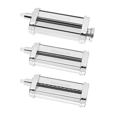 Kitchenaid 3-piece Pasta Roller And Cutter Attachment In Silver