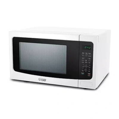 Commercial Chef 1.6 Cu. Ft. Countertop Microwave With Touch Controls & Digital Display & 10 Power Levels In White