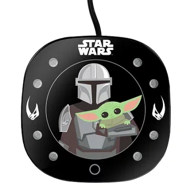 Marvel Uncanny Brands Star Wars Mug Warmer With Baby Yoda Molded Mug - Keeps Your Favorite Beverage Warm -  In Blue