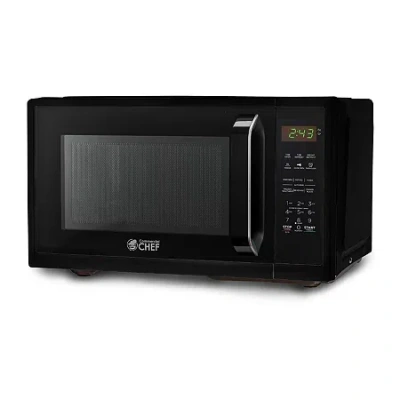 Commercial Chef 0.9 Cu. Ft. Countertop Microwave With Touch Controls & Digital Display & 10 Power Levels In Black