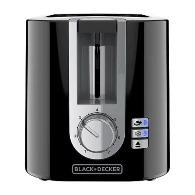 Black+decker 2-slice Electric Toaster In Black