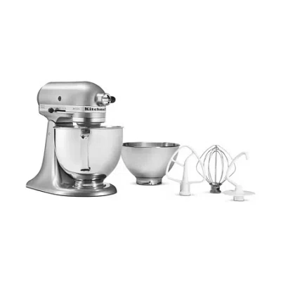 Kitchenaid Artisan Series 5qt Tilt-back Head Stand Mixer With 3qt Bowl In Silver