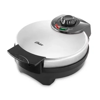 Oster Stainless Steel Belgian Waffle Maker With Adjustable Temperature Control In Silver