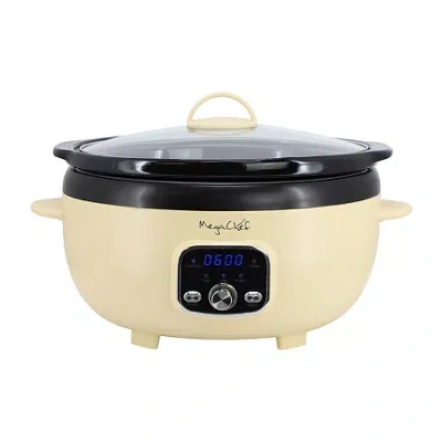 Megachef 3 Qt Slow Cooker In Sand