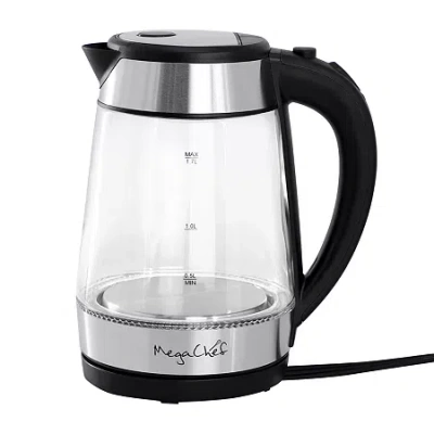 Megachef 7-cup Stainless Steel Electric Kettle In Silver