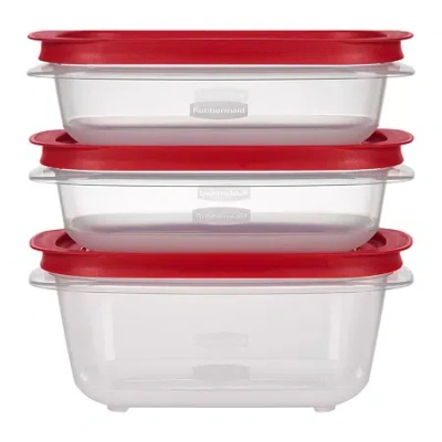 Rubbermaid Easy To Store 3-pc. Rectangle Food Storage Set In Multi