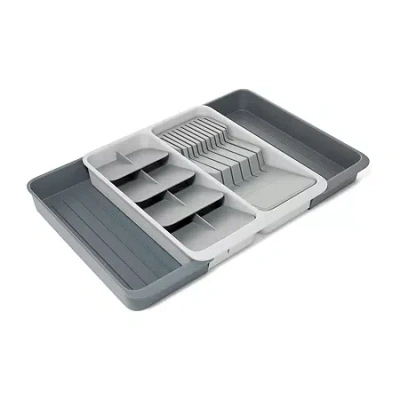 Joseph Joseph Expanding Tiered Cutlery Organizer In Gray