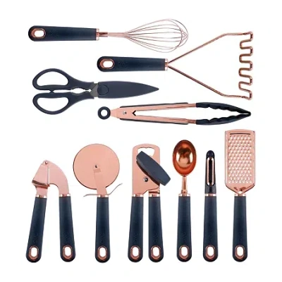 Cook With Color Stainless Steel 10-pc. Kitchen Utensil Set In Blue