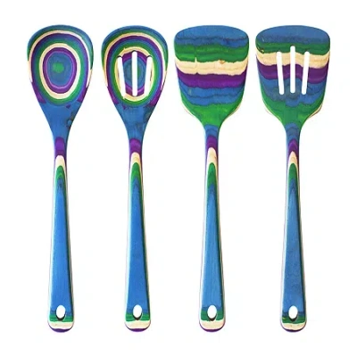 Totally Bamboo Baltique By  Mumbai Kitchen 4-pc. Utensil Set In Multi