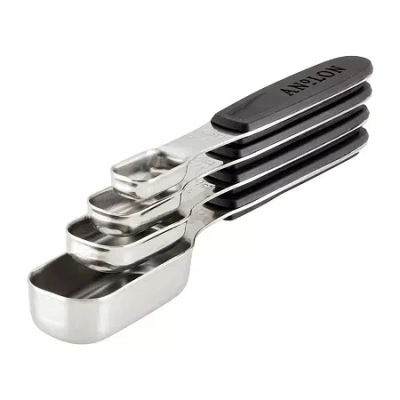 Anolon Suregrip Magnetic 4-pc. Measuring Spoon Set In Gray