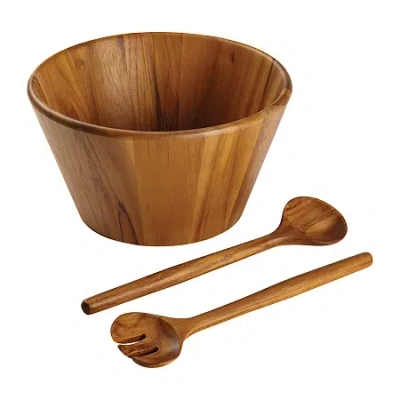 Anolon Teakwood 3-pc. Salad Serving Set In Brown