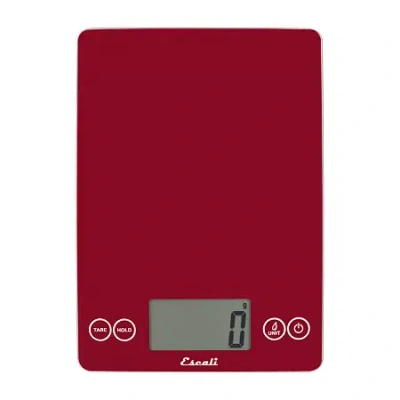 Escali Arti Glass Digital Food Scale In Red