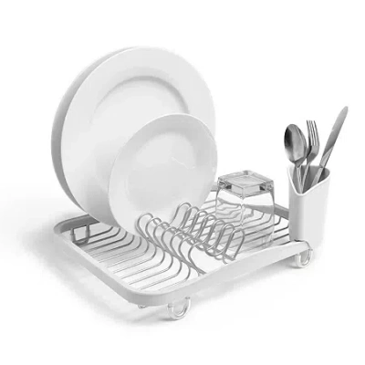 Umbra White Nickel Dish Rack In White