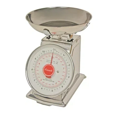 Escali Mercado Dial Scale With Bowl Food Scale In Silver