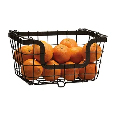 Gourmet Basics By Mikasa Fruit Basket In Black