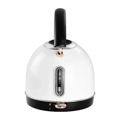 Megachef 7-cup Stainless Steel Electric Kettle In White