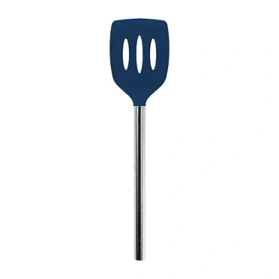 Tovolo Silicone Slotted Turner In Blue
