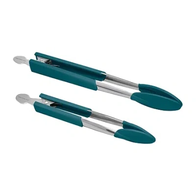 Rachael Ray Lil' Huggers Locking 2-pc. Tongs Set In Blue