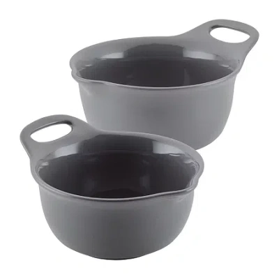 Rachael Ray 2-pc. Nesting And Mixing Bowl Set In Gray