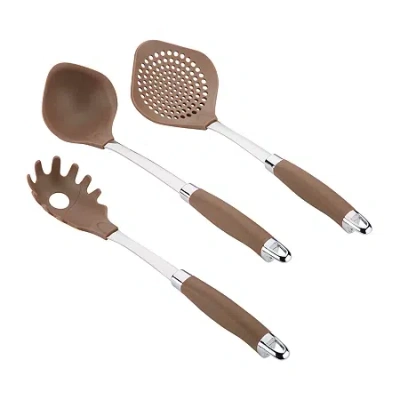 Anolon Mix 3-pc. Kitchen Utensil Set In Brown