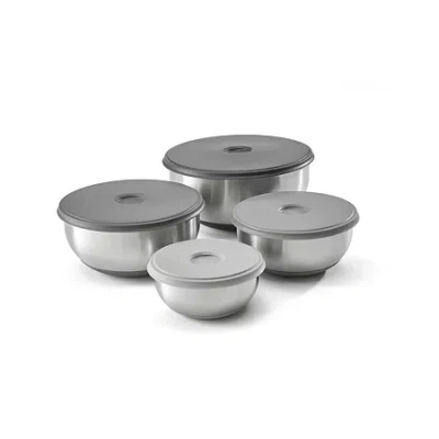 Joseph Joseph 8-pc. Mixing Bowl In Silver