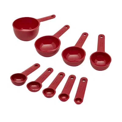 Kitchenaid Universal Measuring Cup And Spoon Set In Red