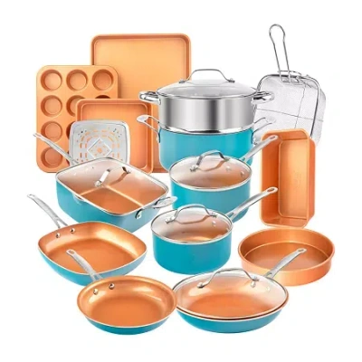 Gotham Steel 20-pc. Cookware Set In Blue