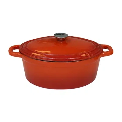 Berghoff Neo 5-qt. Oval Cast Iron Casserole Dish In Orange