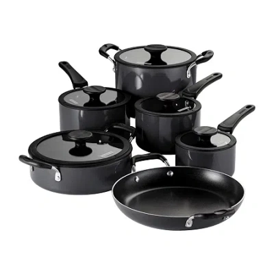 Tramontina Aluminum Non-stick 11-pc. Nesting Cookware Set In Gray