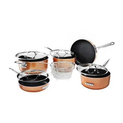 Gotham Steel Stackmaster 10-pc. Non-stick Cookware Set In Orange