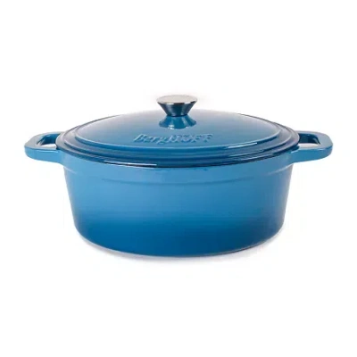 Berghoff Neo 8-qt. Oval Cast Iron Casserole Dish In Blue