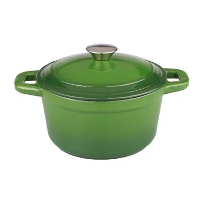 Berghoff Neo 7-qt. Round Cast Iron Casserole Dish In Green