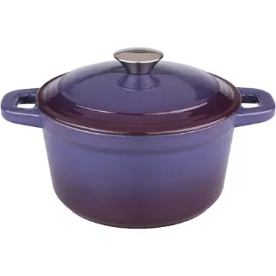 Berghoff Neo 7-qt. Round Cast Iron Casserole Dish In Purple
