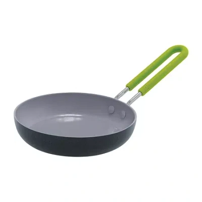 Green Pan Greenpan Mini Ceramic Non-stick 5" Round Eggpan In Black