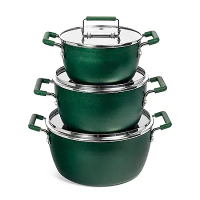 Granitestone Nesting Non-stick Stockpot In Green