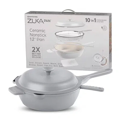 Granitestone Zuka Everyday Multi-functional 12" Pan Cooking System In Gray