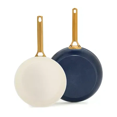 Green Pan Greenpan Reserve Pro Ceramic 2-pc. Non-stick Frying Pan Set In Blue