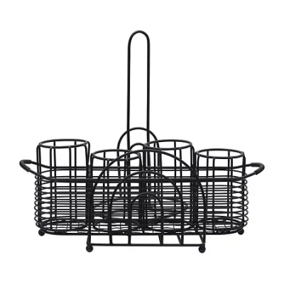 Gourmet Basics By Mikasa Dinnerware Storage In Black