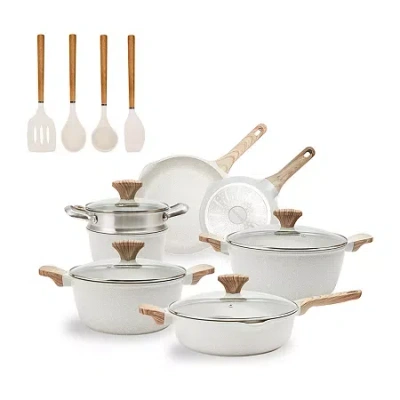 Country Kitchen 15-pc. Durable Non-stick Cookware Set In Yellow