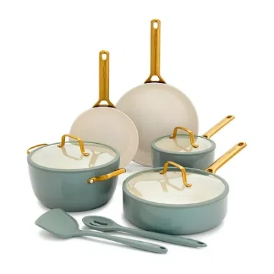 Green Pan Greenpan Reserve Pro Ceramic 10-pc. Non-stick Cookware Set In Green
